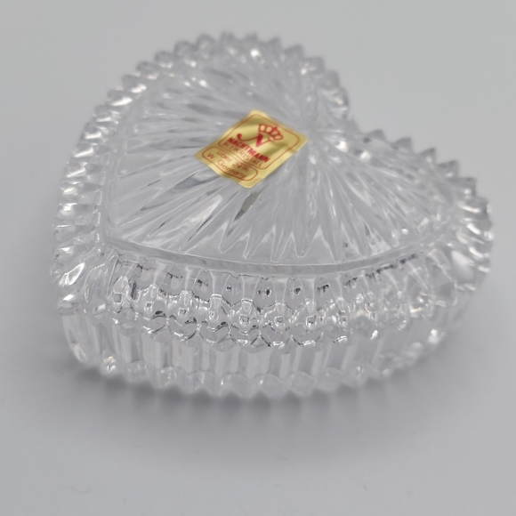 Nachtmann Bleikriskall WGermany Crystal Heart Trinket Box. In Original Box! - Picture 2 of 10